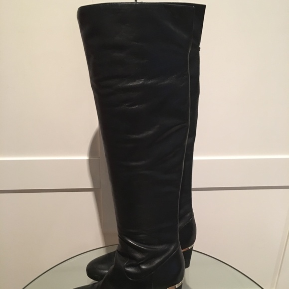 Tristan Leather Over the Knee Boots - Picture 12 of 13